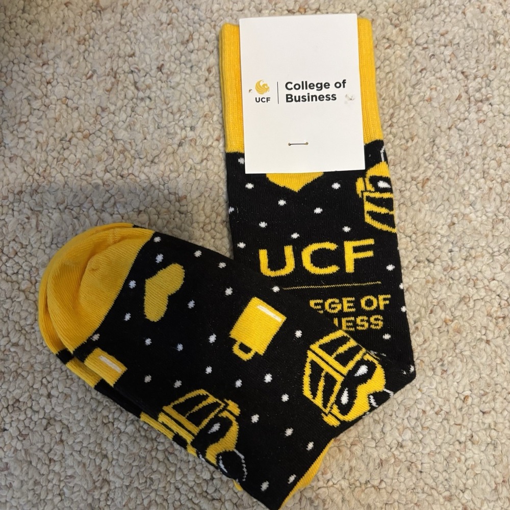 Central Florida UCF Knights Socks UCF College Of Business SockClub Made In USA